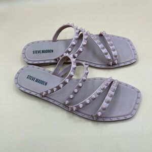 Steven Madden Skyler-J Studded Jelly Slide Sandals Size 7